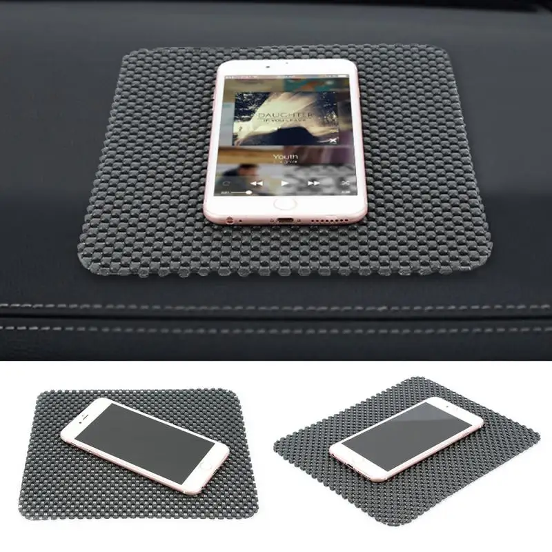 

Black Pad Car Anti Slip Mat Car Electronics Silica Gel Sticky Pad Cellphone Anti Slip Non Slip Mat for Mobile Phone