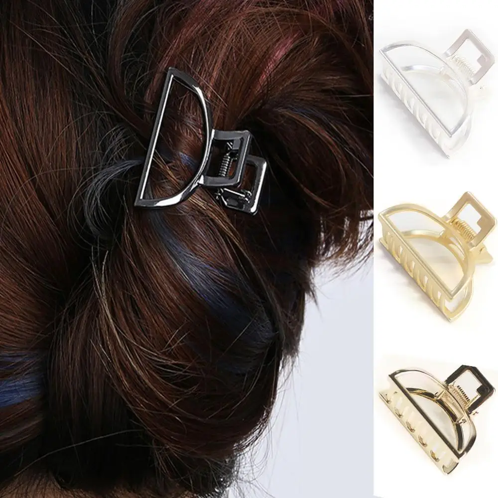 Женский винтажный металлический зажим для волос в форме полумесяца| |