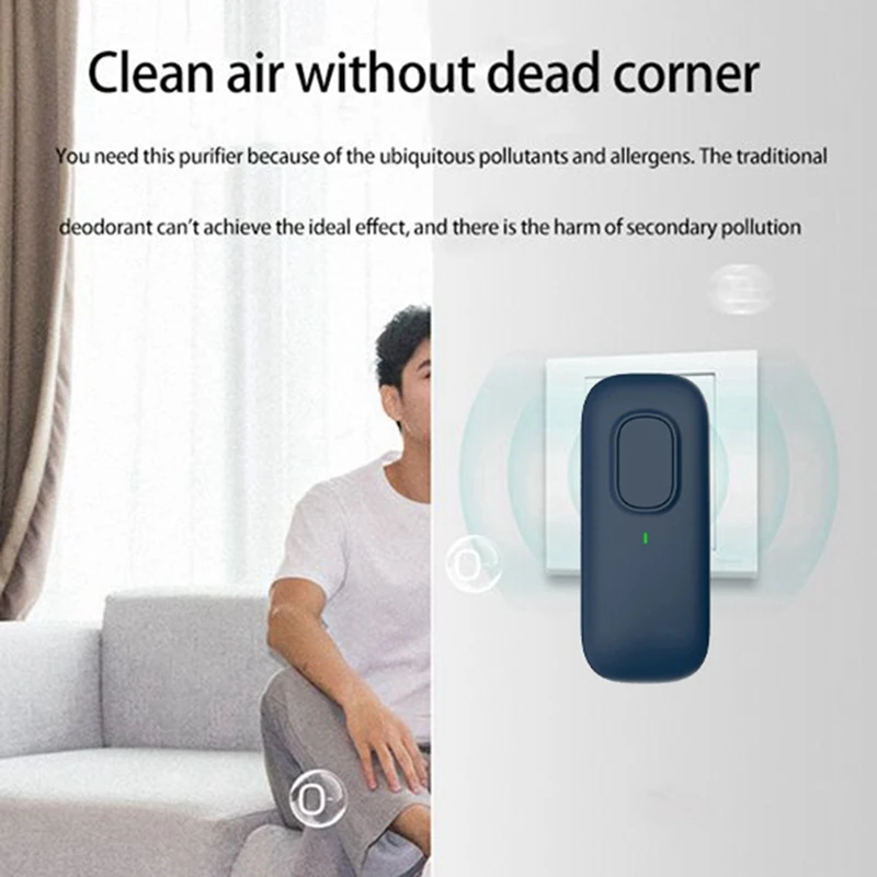 

2 Pcs Negative Ion Pluggable Air Purifier with Highest Output - Up To 35 Million Negative Ions/Sec US Plug, Pink & Blue