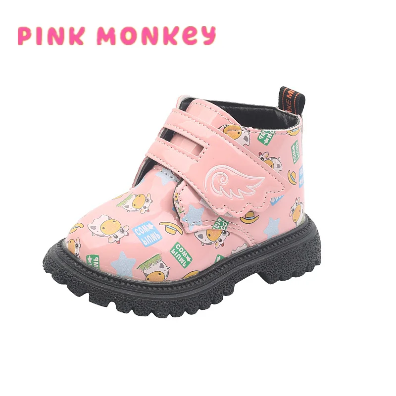 

Children's Martin Boots 2021 New Cartoon Pattern Short 1-6 Years Old Boys' Girls' Shoes Fashion Kids Shoes