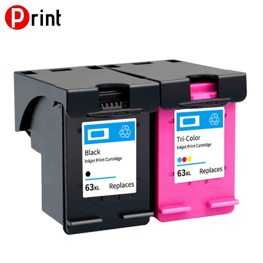 

63 63XL Ink Cartridges Compatible for HP 63 XL Deskjet 1110 1112 2130 2131 2132 2133 2134 3630 printer