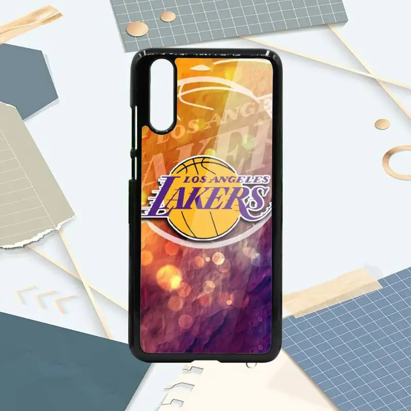 

basketball teams laker fundas coque Phone Case PC For Samsung galaxy S note 8 9 20 10 e lite2019 plus pro ultra