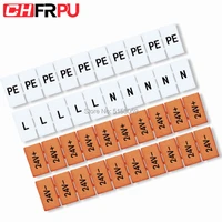 10pcs zb6 with the word and blank printing type markers uk series terminal with the number din rail terminal blocks maker strips