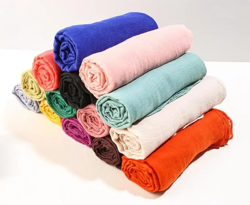 Новинка 2018 женский теплый длинный шарф карамельных цветов мягкая хлопковая