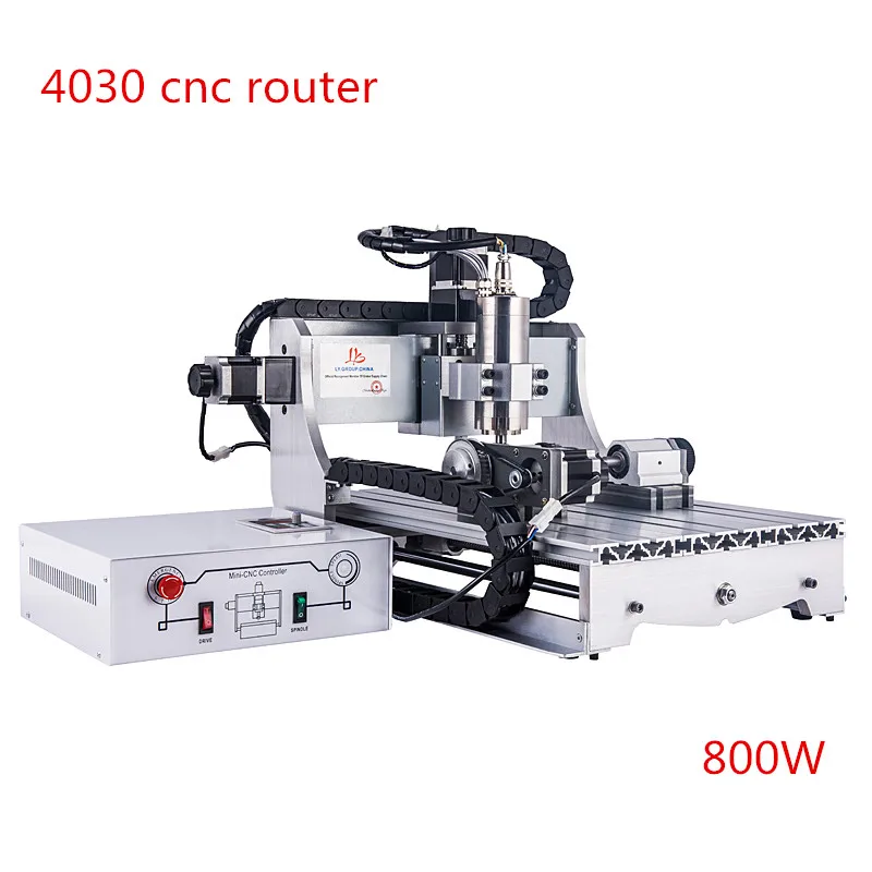 

Mini CNC Router Engraver 4030 800W 3 axis 4 axis cnc Milling Machine 40*30cm working size can add USB adapter