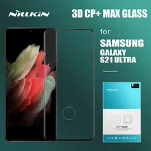 Nillkin for Samsung Galaxy S21 Ultra Glass CP+ Max 3D Full Cover Tempered Glass Screen Protector for Samsung S21 Ultra 5G Glass