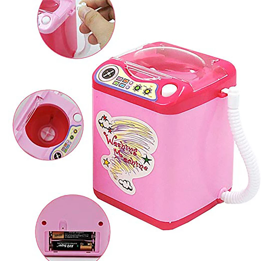 

Furniture Doll House Toys Mini Electric Washing Machine Toy Household Furniture Washing Machine Washer Dollhouse Decor Kids Gift