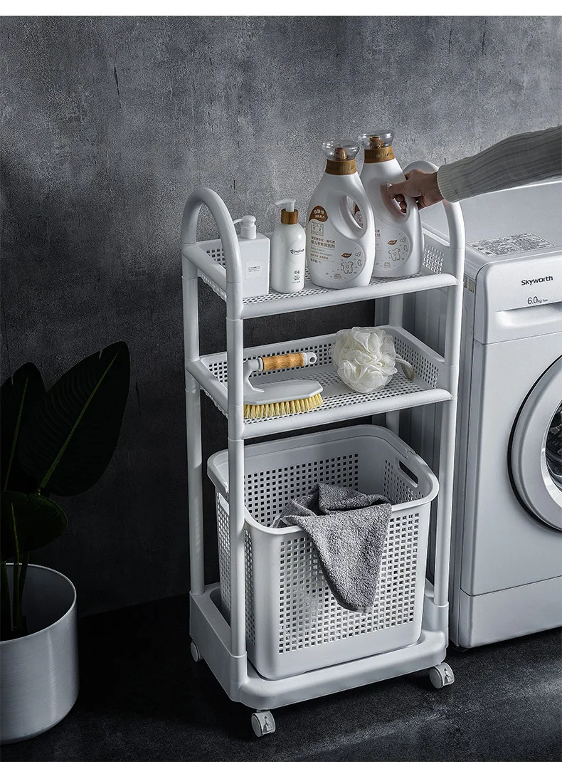 Полка для ванной стиральная машина туалет напольная корзина хранения грязной