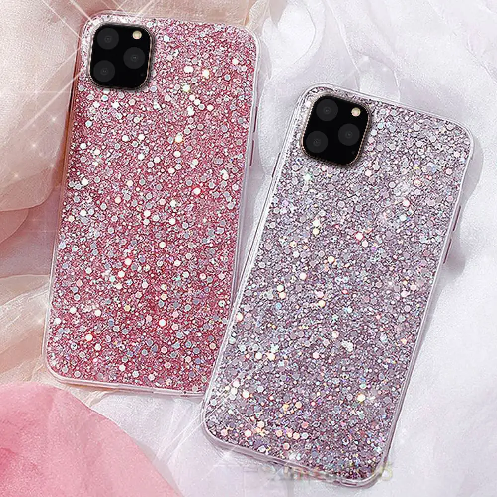 LLZ. COQUE милый Алмазный чехол для телефона для IPhone 11 Pro XS Max XR X 6 6S Plus 5 5S SE 7 8 Plus Блестящий силиконовый чехол Funda Capas