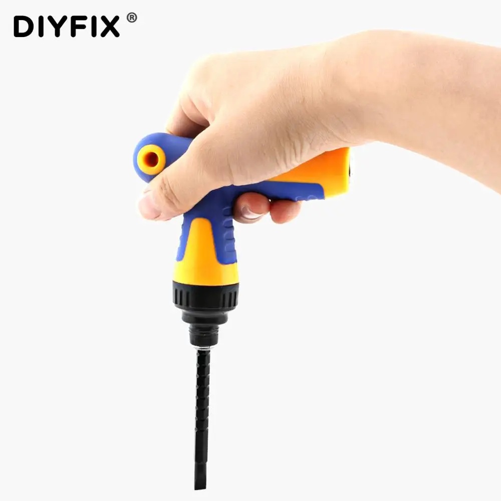 

DIYFIX Adjustable Ratchet Screwdriver T-Type Double-end Slotted Phillips Detachable Magnetic Disassembly Repair DIY Hand Tool