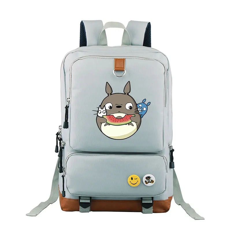 Высокое качество аниме Мой сосед Тоторо печать рюкзак Оксфорд Kawaii школьные сумки