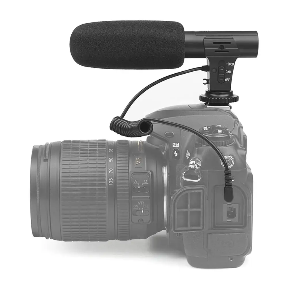 MIC 05 3 5 мм стерео камера интервью микрофон фотография видео Открытый ПК Запись для