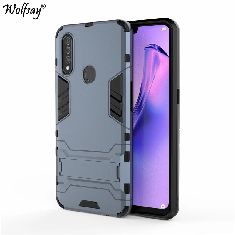 cover for oppo a31 case slim pc soft rubber armor phone case for oppo a31 cover for oppo a31 phone holder stand fundas oppo a8 free global shipping