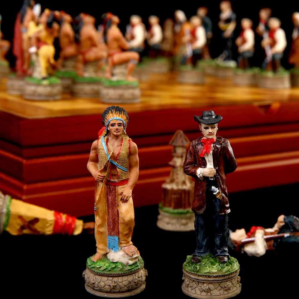 Индийский герой война Резина шахматы тема настольная игра игрушечный стол