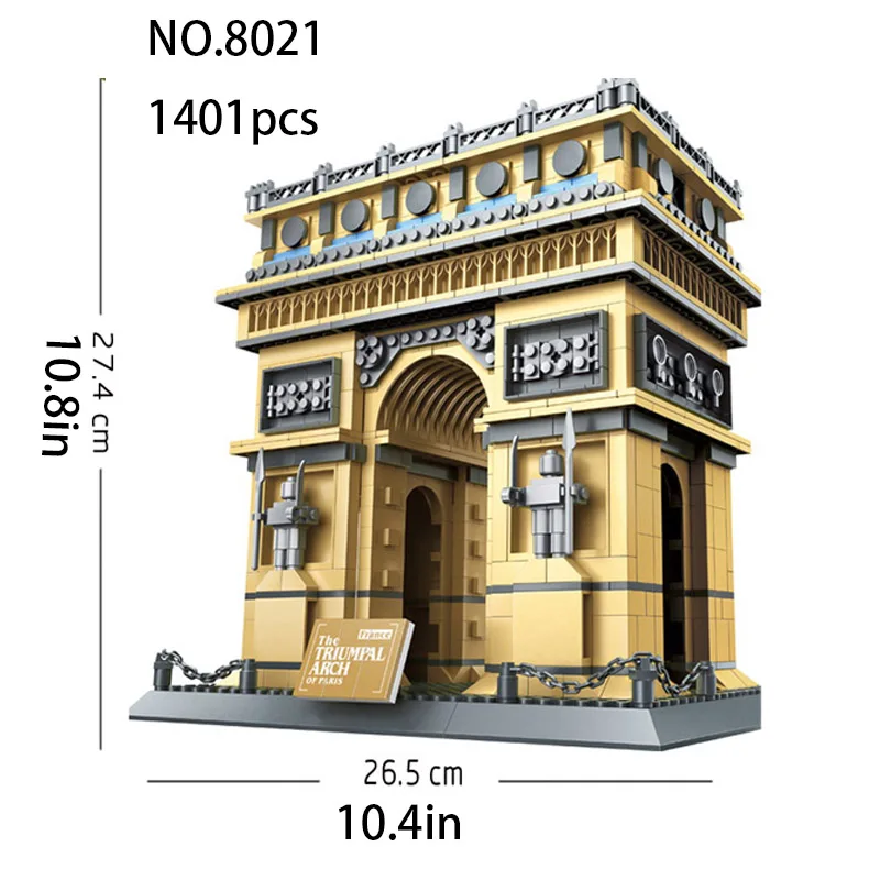 

World Famous Architecture Series model Building Blocks set construction toys Educational Assemble bricks for Children Gifts