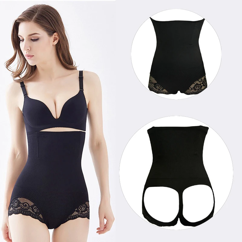 Для женщин бесшовные Высокая Талия Бюстье для Штаны тренажер талии из дышащего