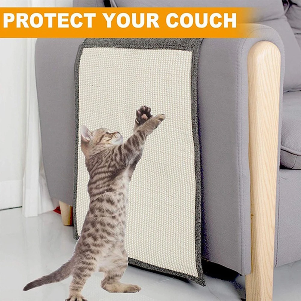 

1Pcs Cat Scratching Mats Natural Sisal Felt Durable Cat Scratcher Sisal Scratching Pad for Cats Protecting Furniture Supplies