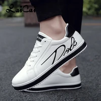 laicai men casual shoes fashion sneaker mixed color artificial leather autumn spring new walking shoes lace up low cut shoe