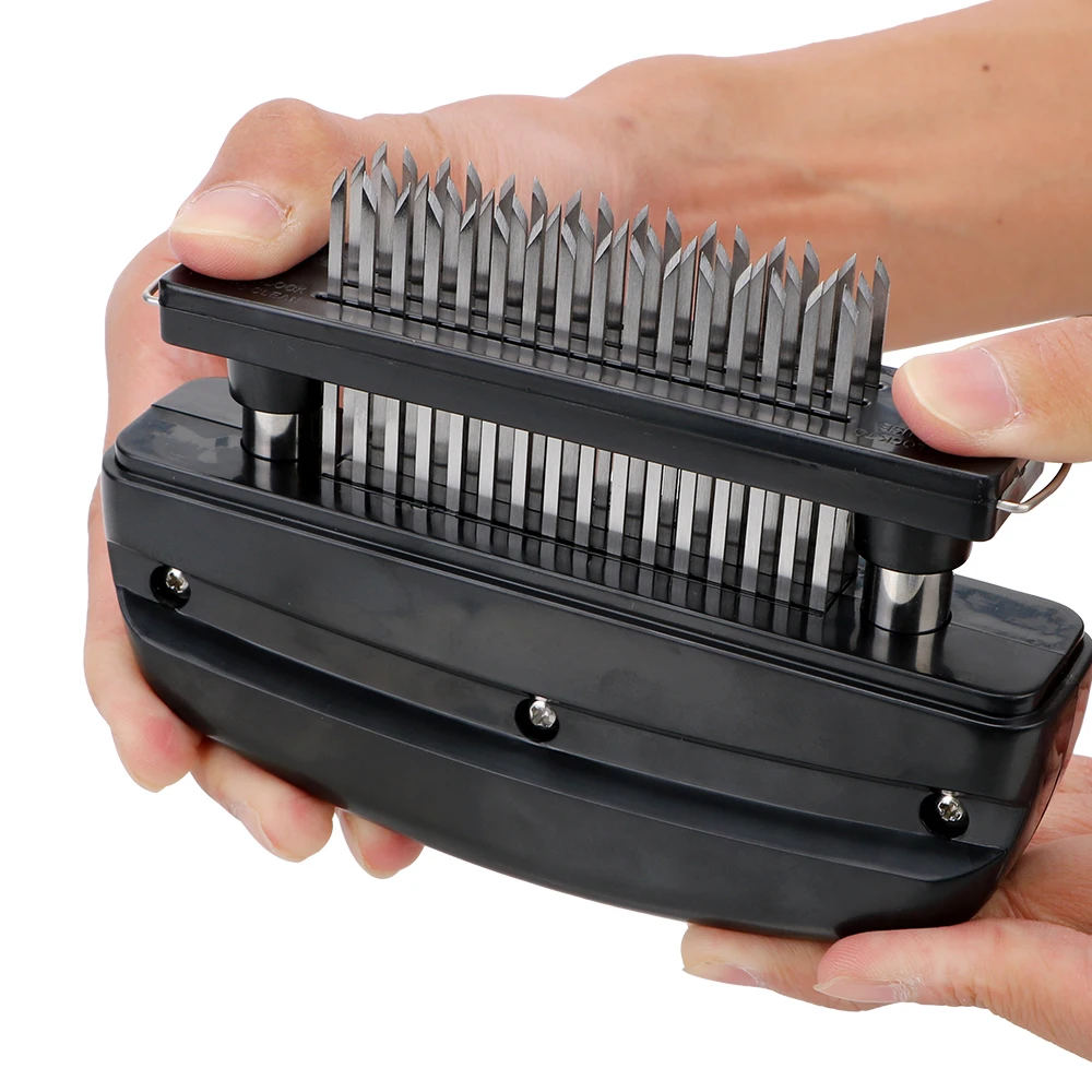 

48 Blades Needle Meat Hammer Stainless Steel Meat Tenderizer For Beef Steak Tender Kitchen Cooking Tools