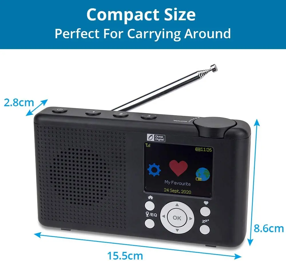 WR 23D Портативный Wi Fi Интернет радио Bluetooth Динамик Многофункциональный цифровой FM