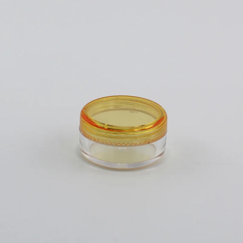 3g Round Yellow 12 шт пустые для небольших банок многоразовые мини пластиковые бутылки Косметическая банка, контейнер маленькая круглая бутылка маленькая банка для крема твердые духи - Цвет: 3g Round Yellow