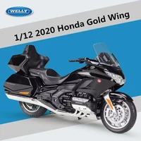 112 honda gold wing diecast alloy motorcycle model heavy duty travel metal toy street motorcycle model collection children gift