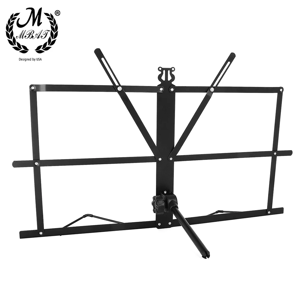 

M MBAT Fordable Desktop Music Score Stand Folding Sheet Tabletop Music Book Stand Holder Guitar Violin Piano Practicing Desktop