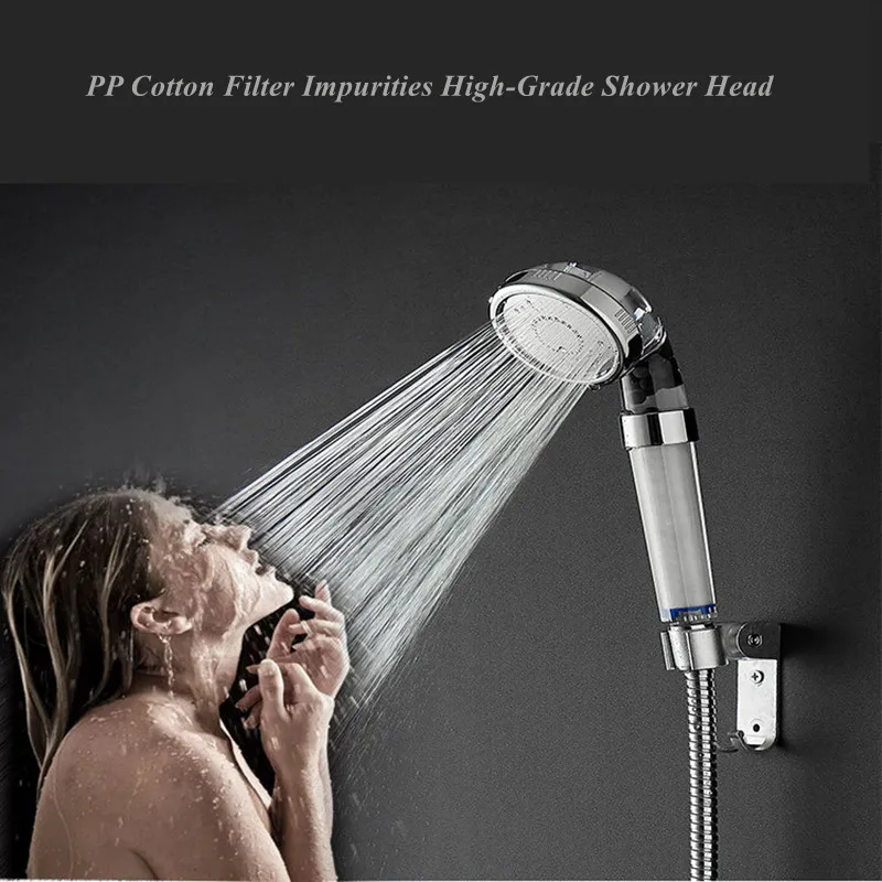 

Bath High Pressure Anion Filter Rain Shower Head Filter Bathroom Nozzle Replacement Beads Ionic Shower Head Hard Water Filter