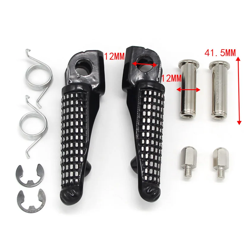 

Motorcycle Footrest Front Foot Pegs For Kawasaki ER650 ER6N ZX600 Ninja ZX6R ZX6RR ZX636 34028-0003 L 34028-0002 R 2 Pcs Pedals