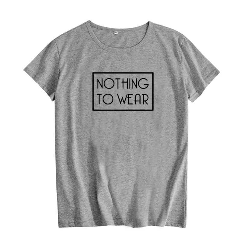 Ничего чтобы носить забавную футболку Мода Tumblr женская одежда 2019 летние футболки