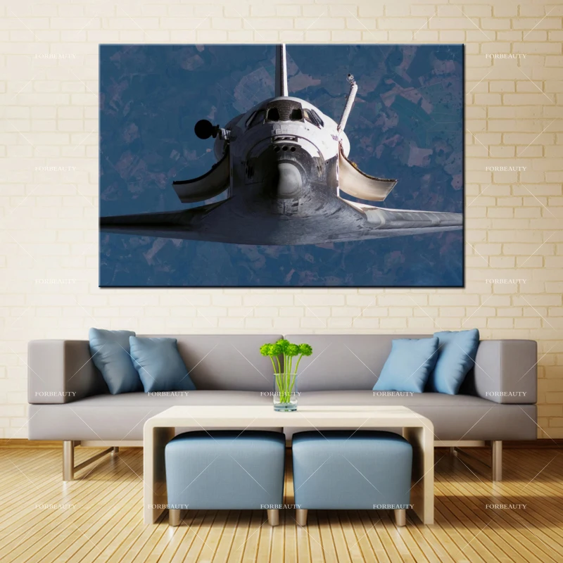 Forbeauty холст живопись настенное искусство ракета аэрозольная печать