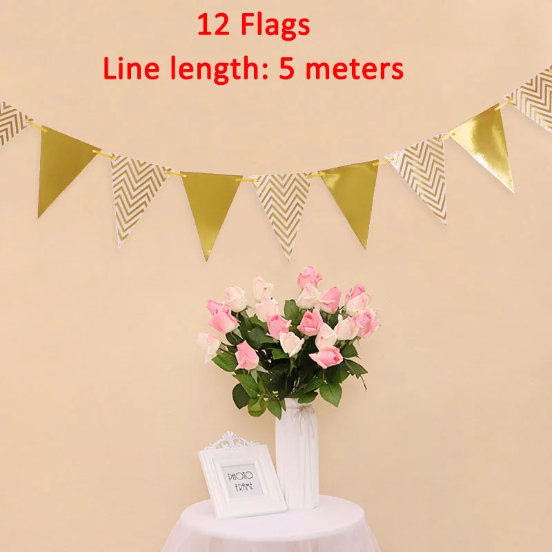 Lincaier 32 дюйма 62 см 60th день рождения золотые воздушные шары Happy 60 лет вечерние украшения Для мужчин женские принадлежности - Цвет: gold pennant