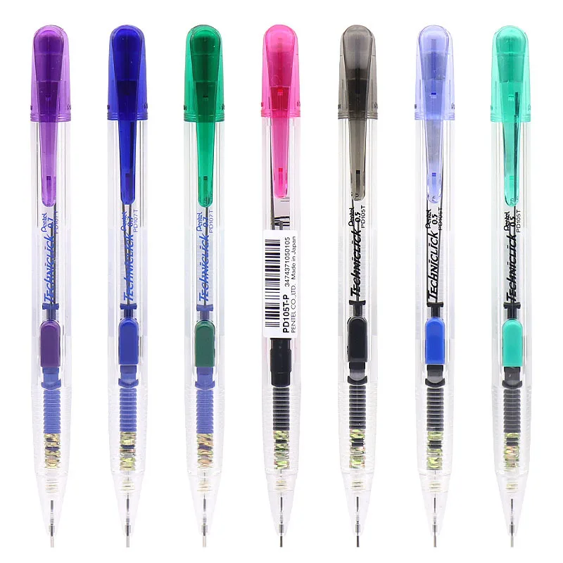 Механический карандаш Pentel PD105T с боковым прессом 0 5 мм 7 для школы и офиса