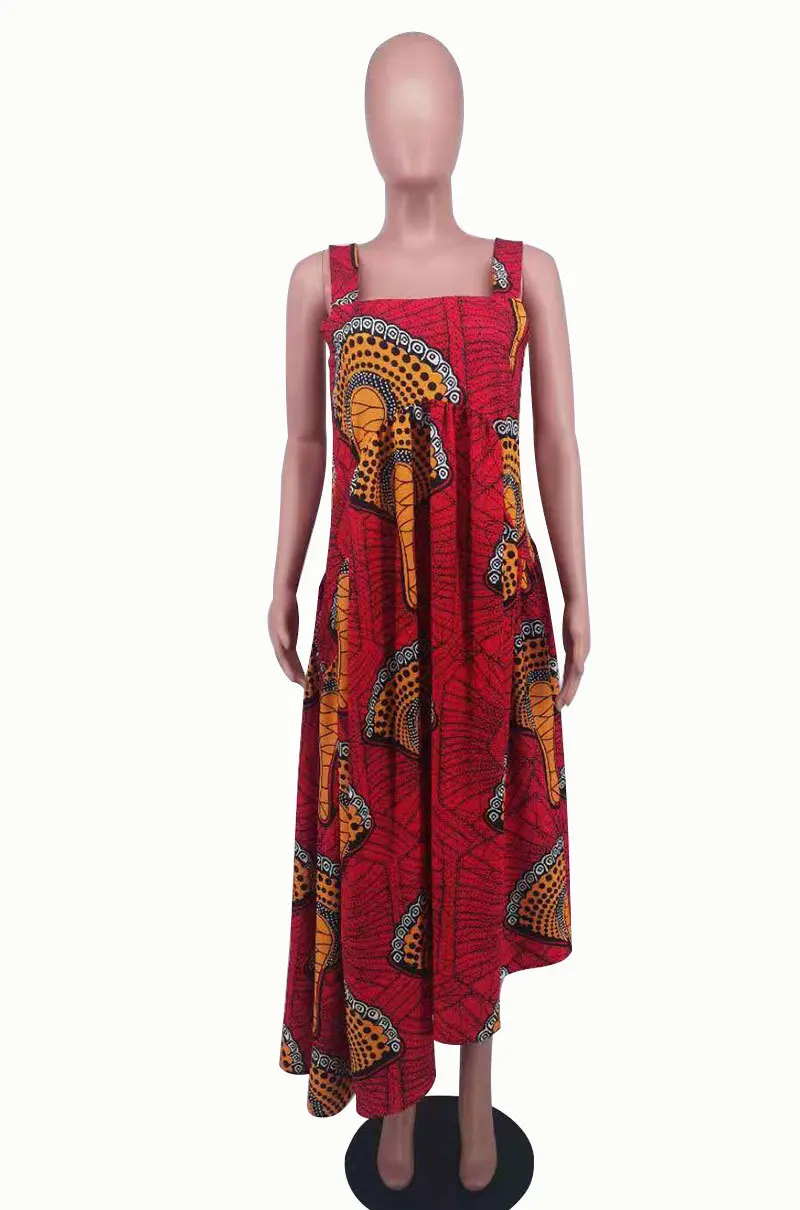 Летние африканские платья для женщин 2021 Новая мода платье с принтом Анкары