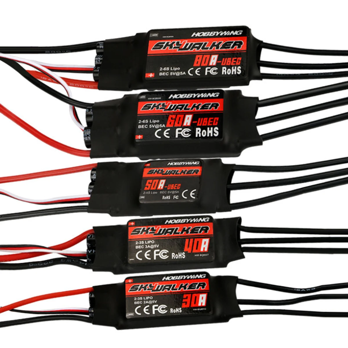 

20A 30A 40A 50A 60A 80A Brushless Speed Controller ESC BEC for RC Airplane Quadcopter Helicopter