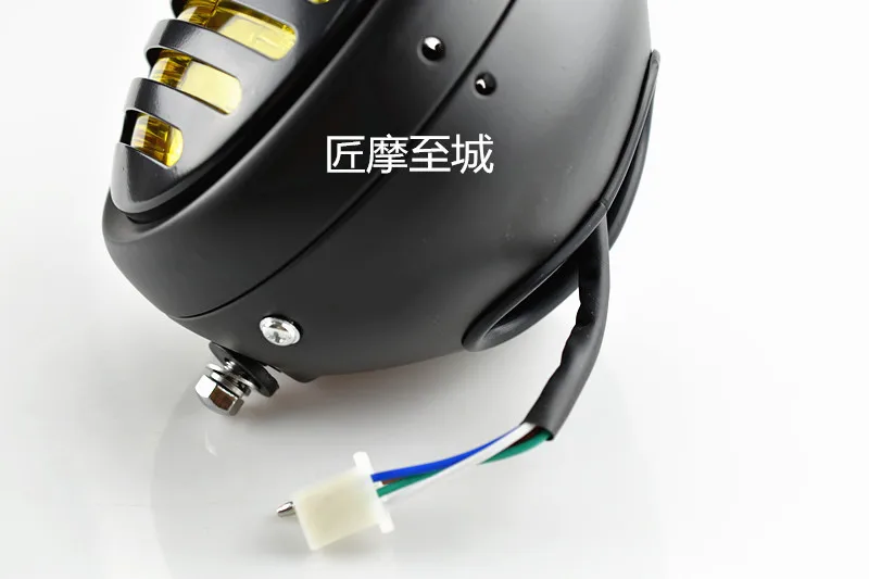 Фара для мотоцикла желтое стекло Модифицированная фара