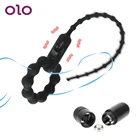 Уретральный вибратор OLO, Силиконовая пробка для пениса, эротические игрушки для мужчин, товары для взрослых