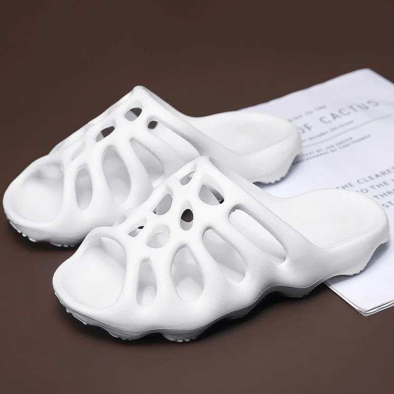 Мужские летние сандалии WEH Мягкая сетчатая пляжная обувь для пар удобные