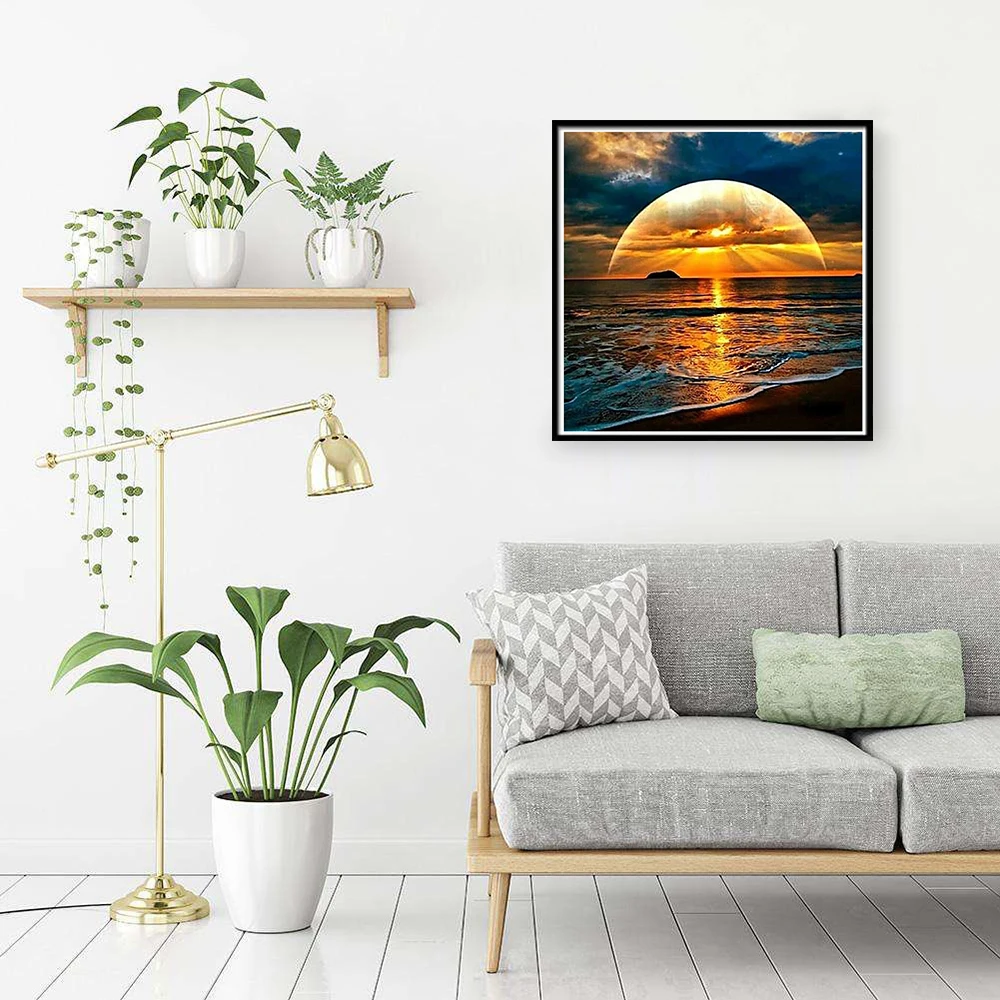 Полная квадратная алмазная живопись 5D DIY мозаичная картина выполненная в технике