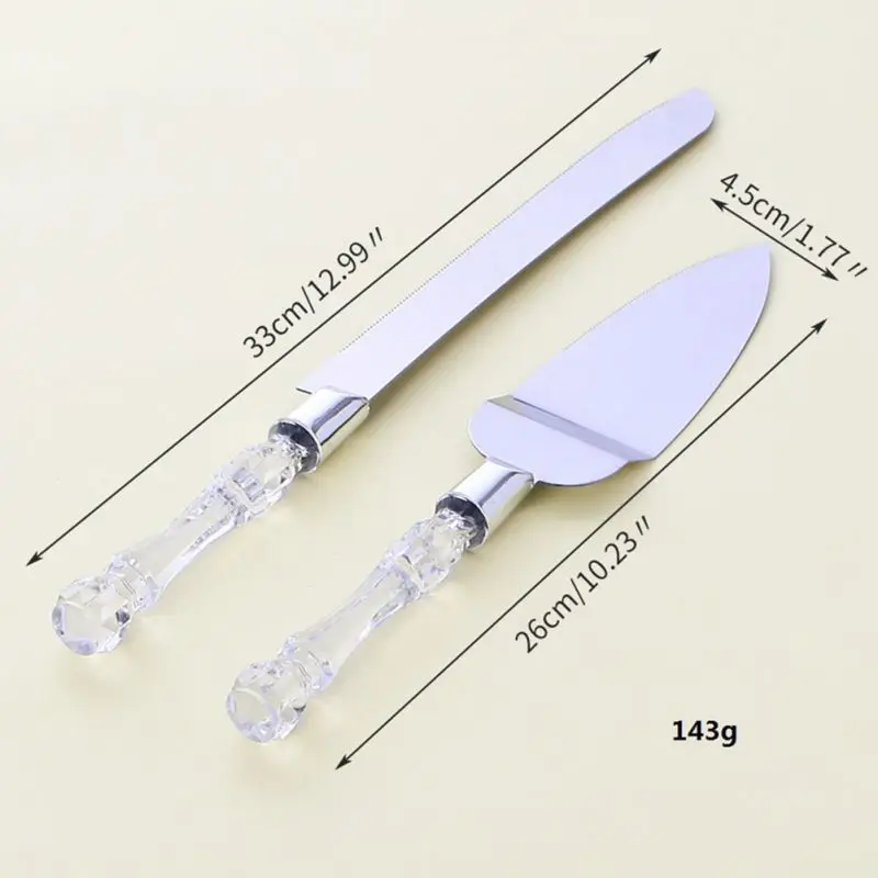 Нержавеющая сталь Ножи и лопата для снега комплект из двух предметов набор пиццы