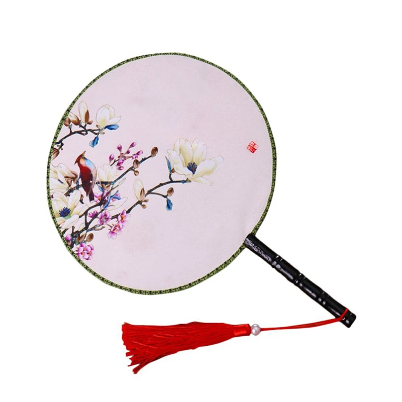 Модный женский веер двусторонний принт группа вееров древний Классический