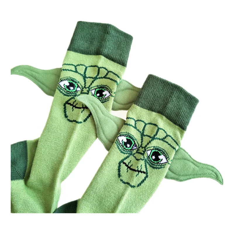 Горячие аниме мультфильм Звездные войны Master Yoda фигурка малыша хлопок носки