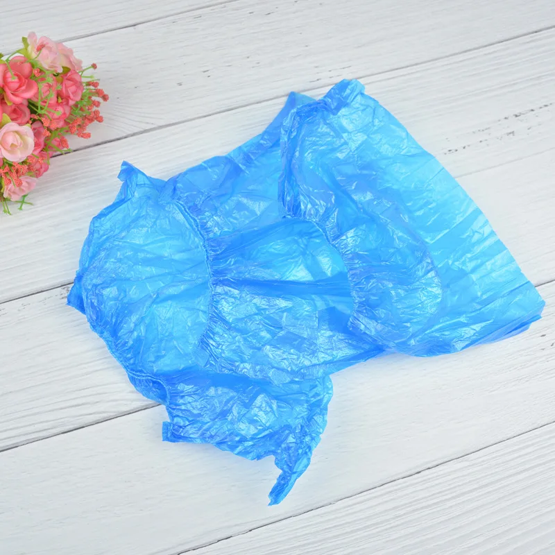 

High Quality Shoe Cover Waterproof Blue Plastic Shoe Cover Disposable Household Dustproof Foot Cover
