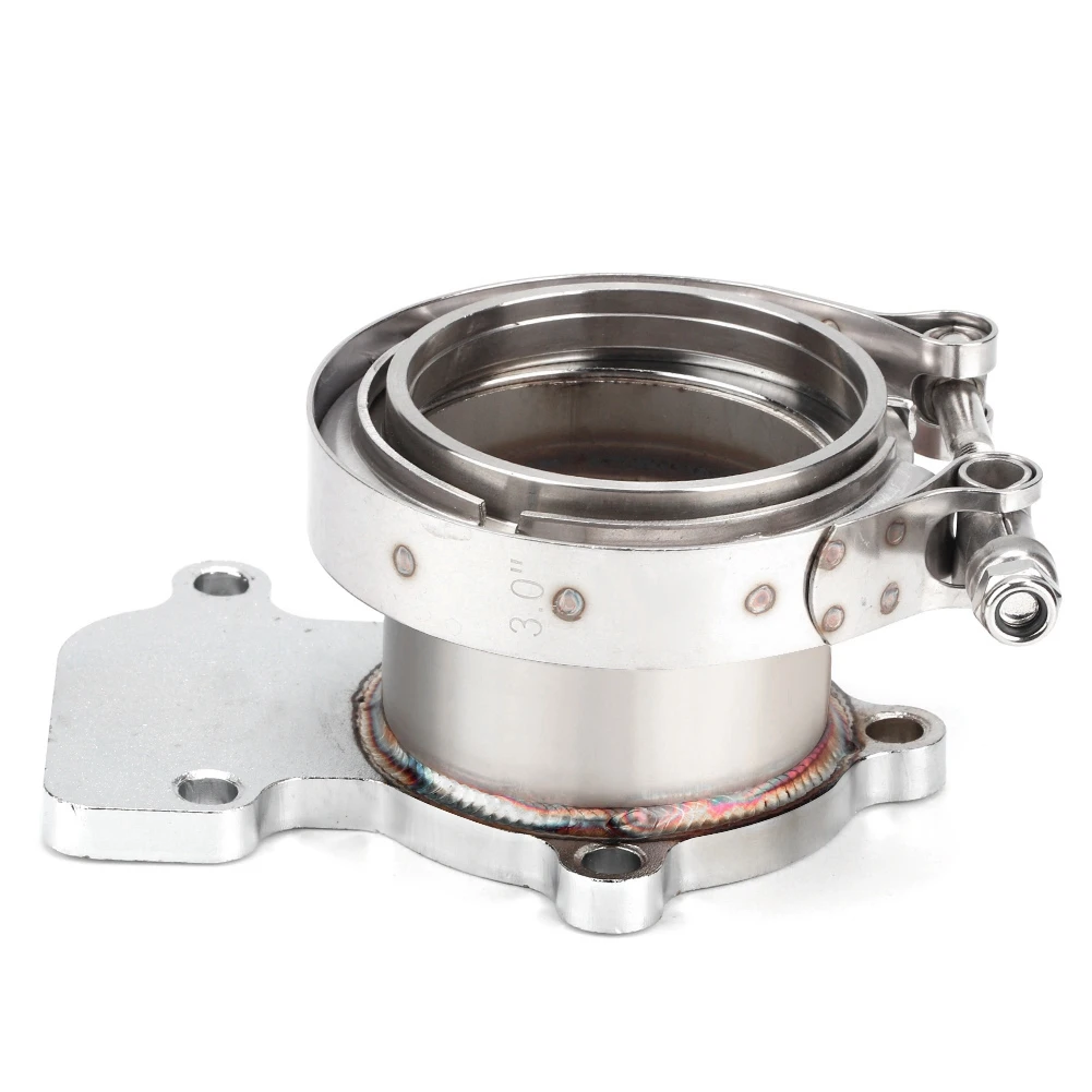 M8 Нержавеющая сталь для Holset WH1C HX35 HX35W Downpipe турбо-фланец To 3 &quotV-Band Adapter (для проекта