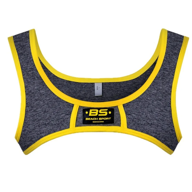 

Men's Sports T-shirt Vest Cotton Straps Tank Tops Solid Color Thin Compressed Fit Summer Breathable Gym Fitness Workout Clothing