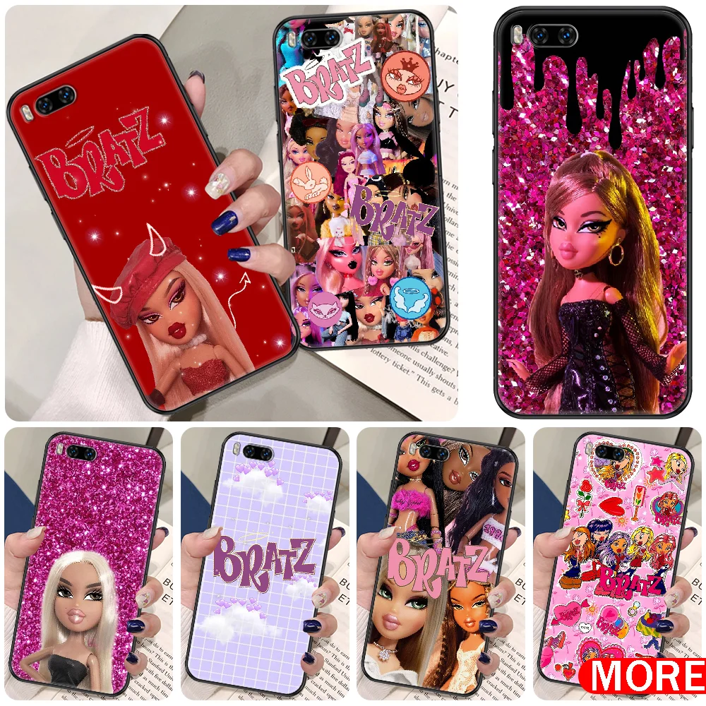 

cute doll Bratz Phone Case For Xiaomi Mi Note 8 9 10 11 9T 10T A3 Lite Pro Ultra black art bumper soft waterproof fashion Etui