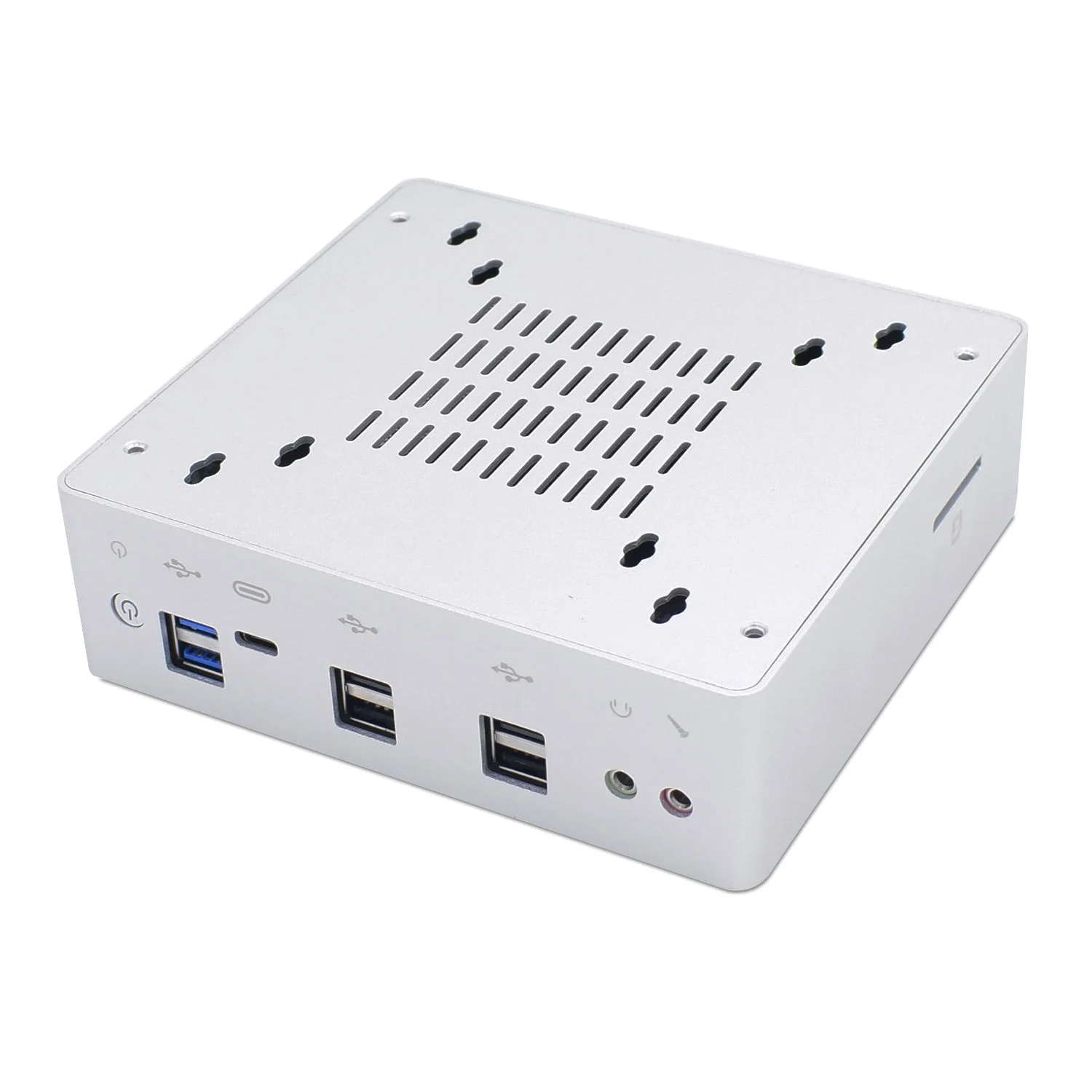 Мини компьютер TOPTON 10 го поколения Intel i7 10510U 4 Core 2 * DDR4 M.2 SSD LANs 4K HTPC Windows Linux 8 USB C HDMI DP
