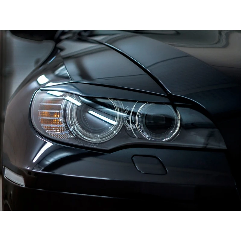 Накладки на фары реснички брови веки для BMW X6 E71 2008-2014 ABS пластик тюнинг накладка
