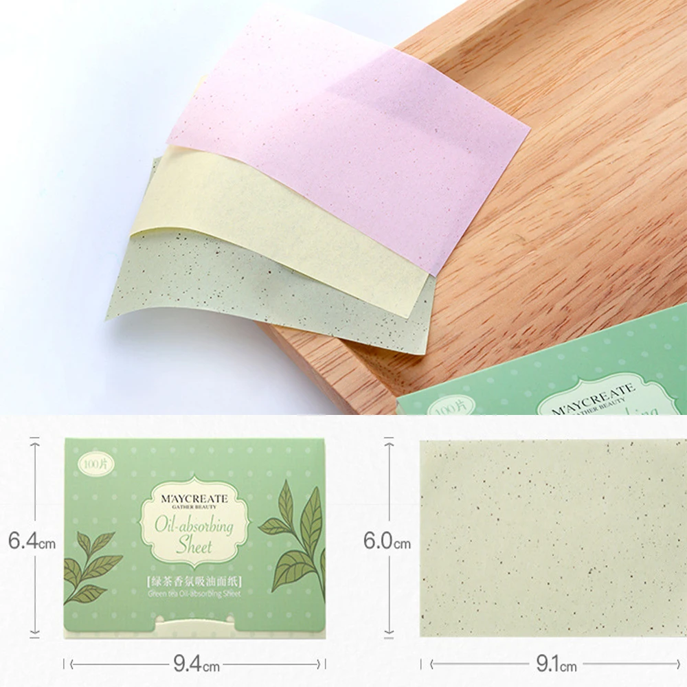 100 шт. корейские ароматные салфетки для лица Абсорбирующая масло бумага