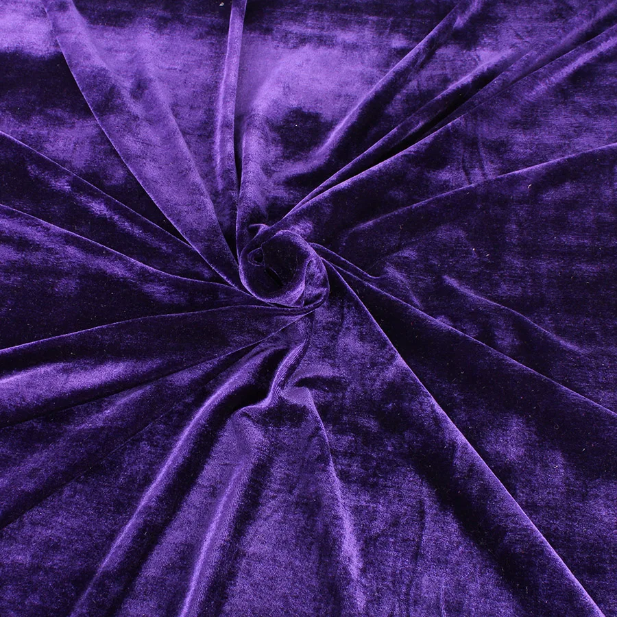 Трикотажный эластичный бархатный материал плиссированный для спортивного